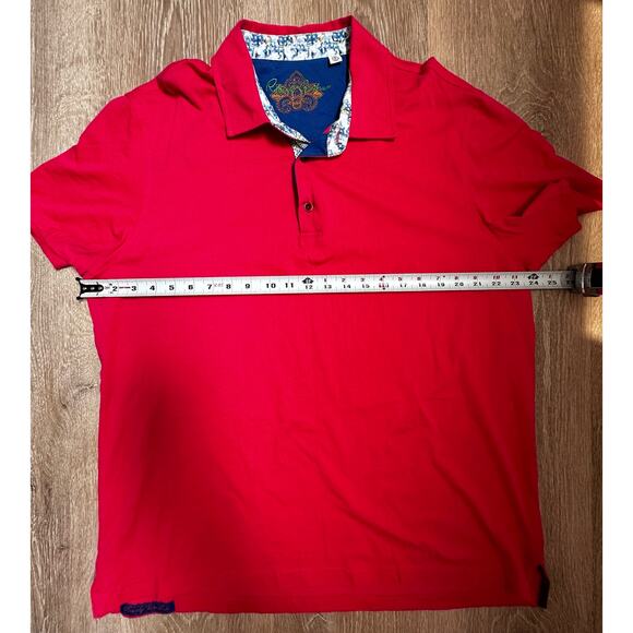Robert Graham|SS Polo|Classic Fit|Coral Pink|SZ 2XL - Picture 3 of 7